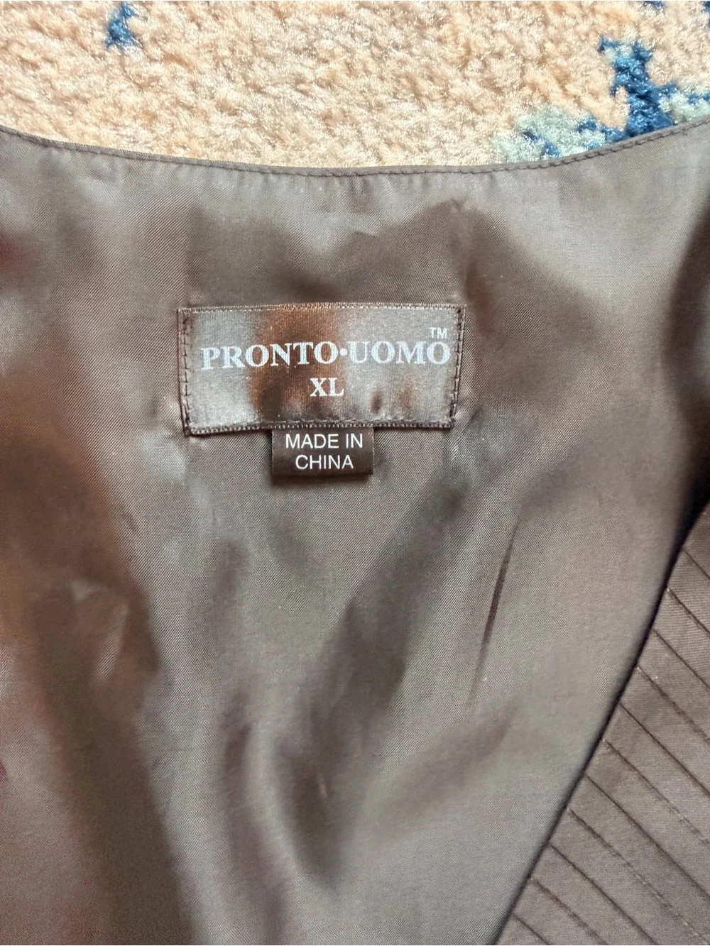Pronto Uomo Black Pinstripe Men's Dress Vest
